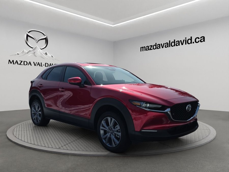 Mazda CX-30 GT, awd, toit ouvrant, Écran 360 degré, Navigation, chargeur sans fil pour cellulaire 2026 Rouge vibrant cristal métallisé