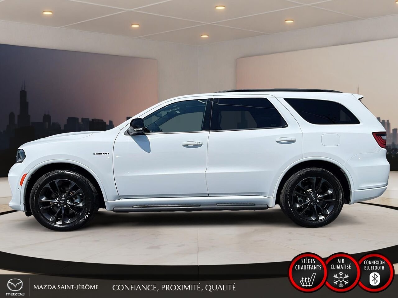 2024 Dodge Durango R/T Plus | GR.REMORQUAGE | TOIT OUVRANT | CUIR | White Saint-Jérôme - photo #10