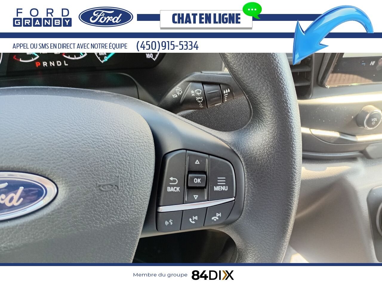 Ford E-TRANSIT FOURGONNETTE UTILITAIRE 2024 Blanc Granby - photo #12