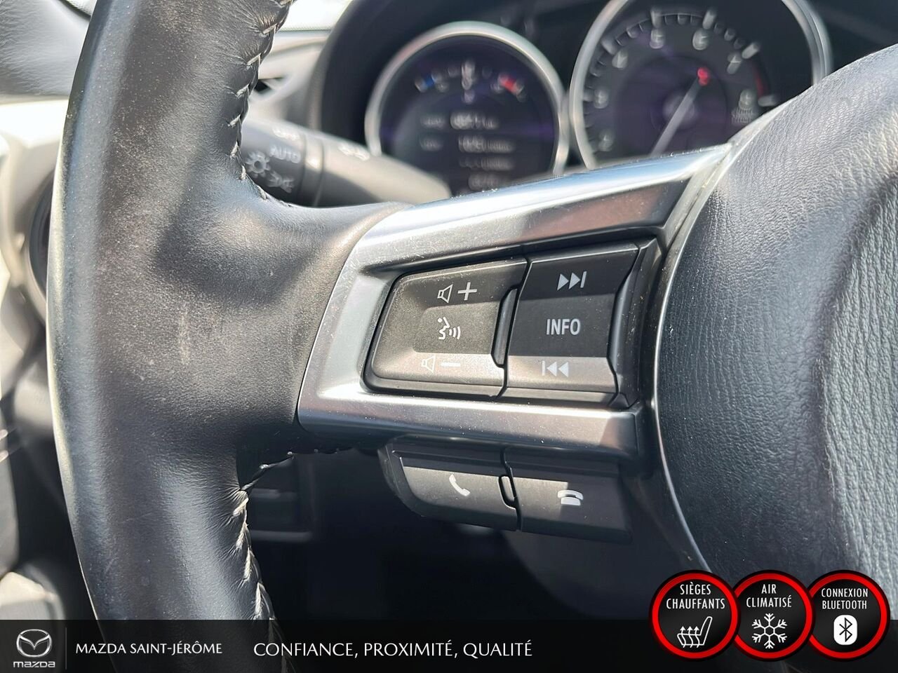 2023 Mazda MX-5 RF GS-P | MAGS NOIR | TOIT ÉLECTRIQUE | AUTOMATIQUE | White Saint-Jérôme - photo #14