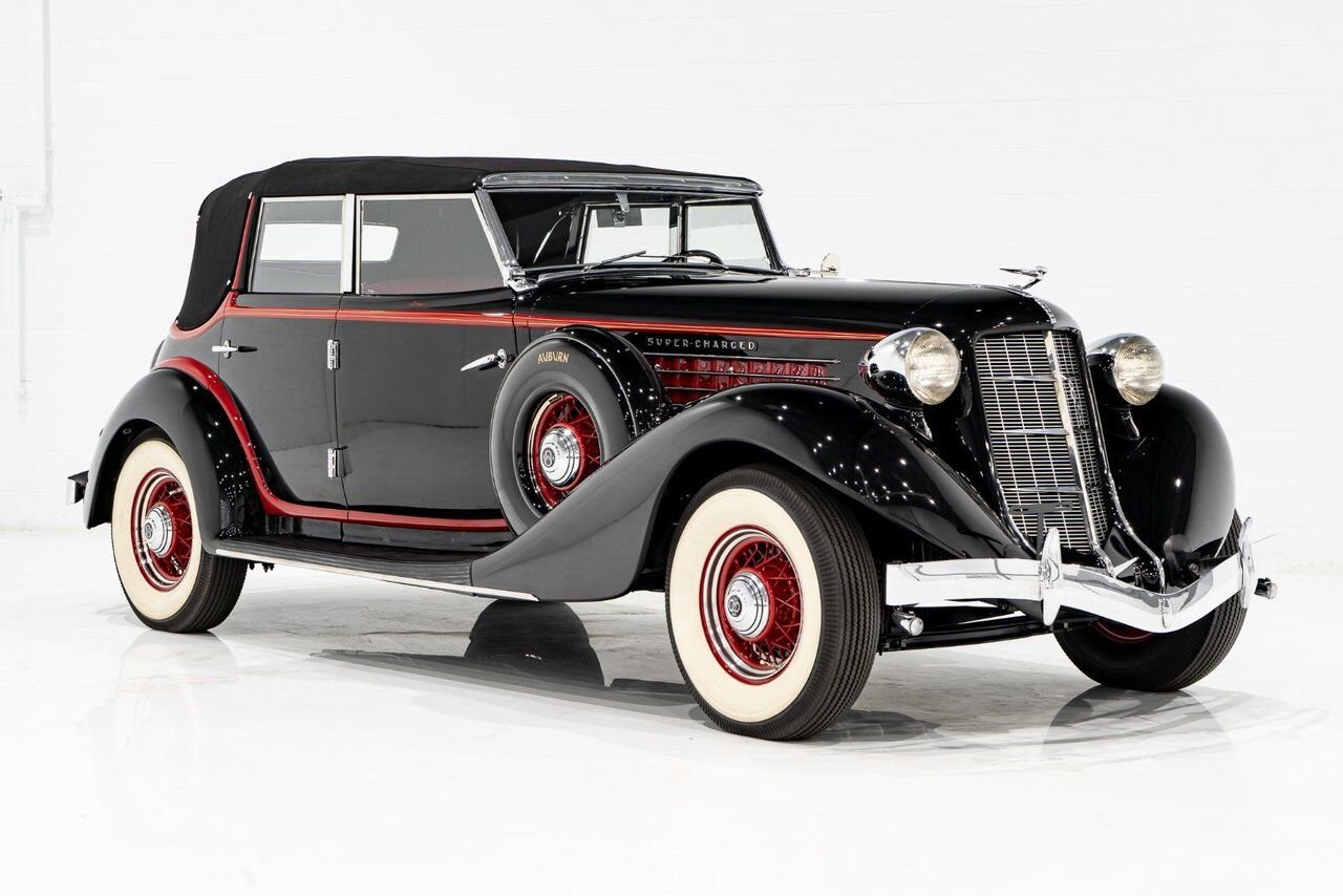 Auburn 851 Supercharge Phaeton **PRIX EN USD** 1935 Noir Montréal - photo #52