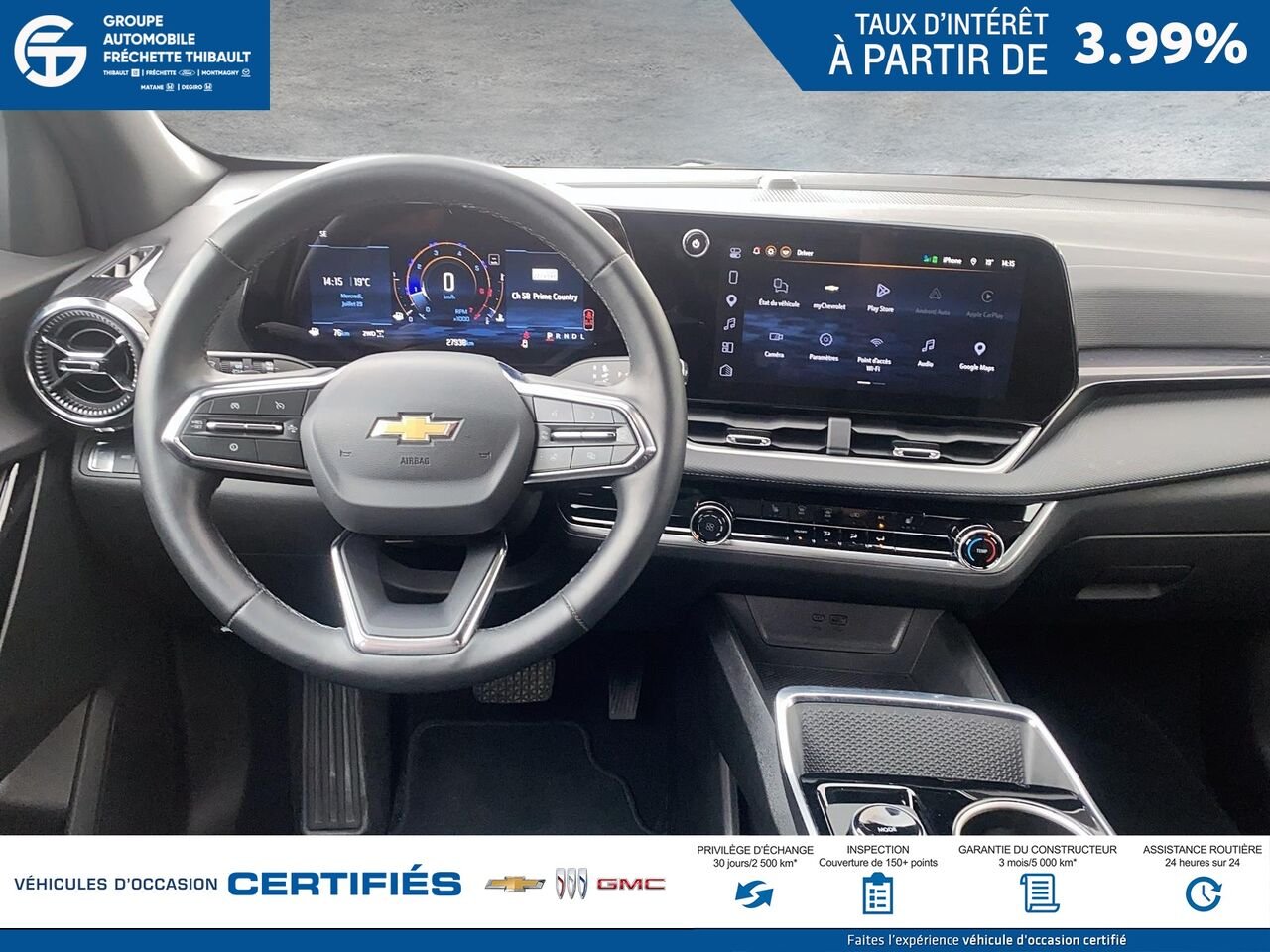 CHEVROLET EQUINOX LT 4 portes à transmission intégrale avec 2LT 2026 Blanc Montmagny - photo #8