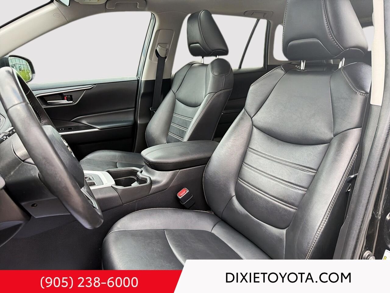 2021 Toyota RAV4 XLE PREMIUM AWD / HEATED SEATS / MOONROOF / LEATHER SURFACE / CARPLAY AND ANDROID AUTO Midnight Black Metallic Mississauga - photo #8