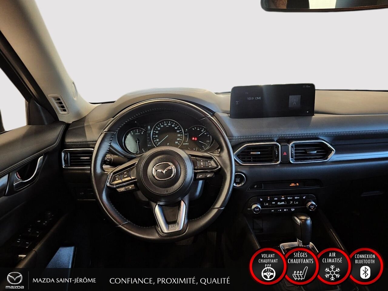 2024 Mazda CX-5 GS | AWD | SIMILICUIR | HAYON ÉLECTRIQUE | VOLANT CHAUFFANT Red Saint-Jérôme - photo #21