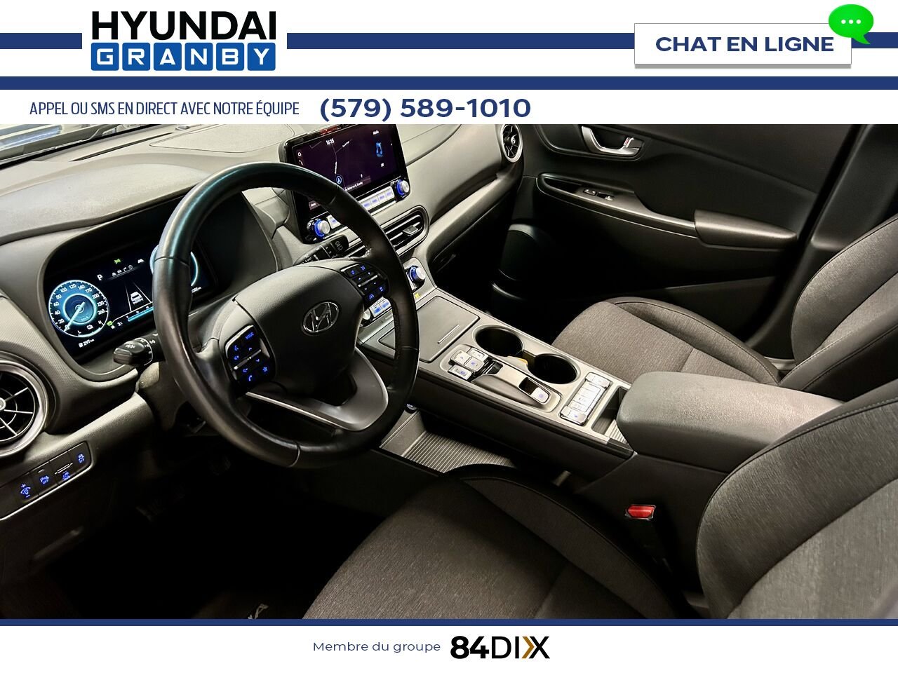 Hyundai Kona électrique 2023 Noir Granby - photo #10