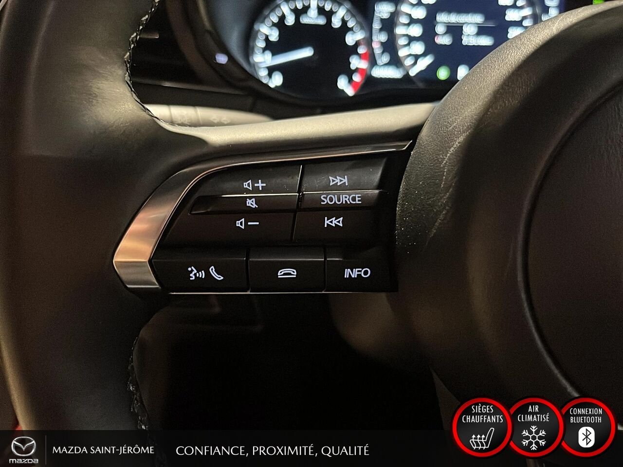 Mazda Mazda3 Sport GS LUXURY | AWD | TOIT OUVRANT | CUIR | 2024 Rouge Saint-Jérôme - photo #14