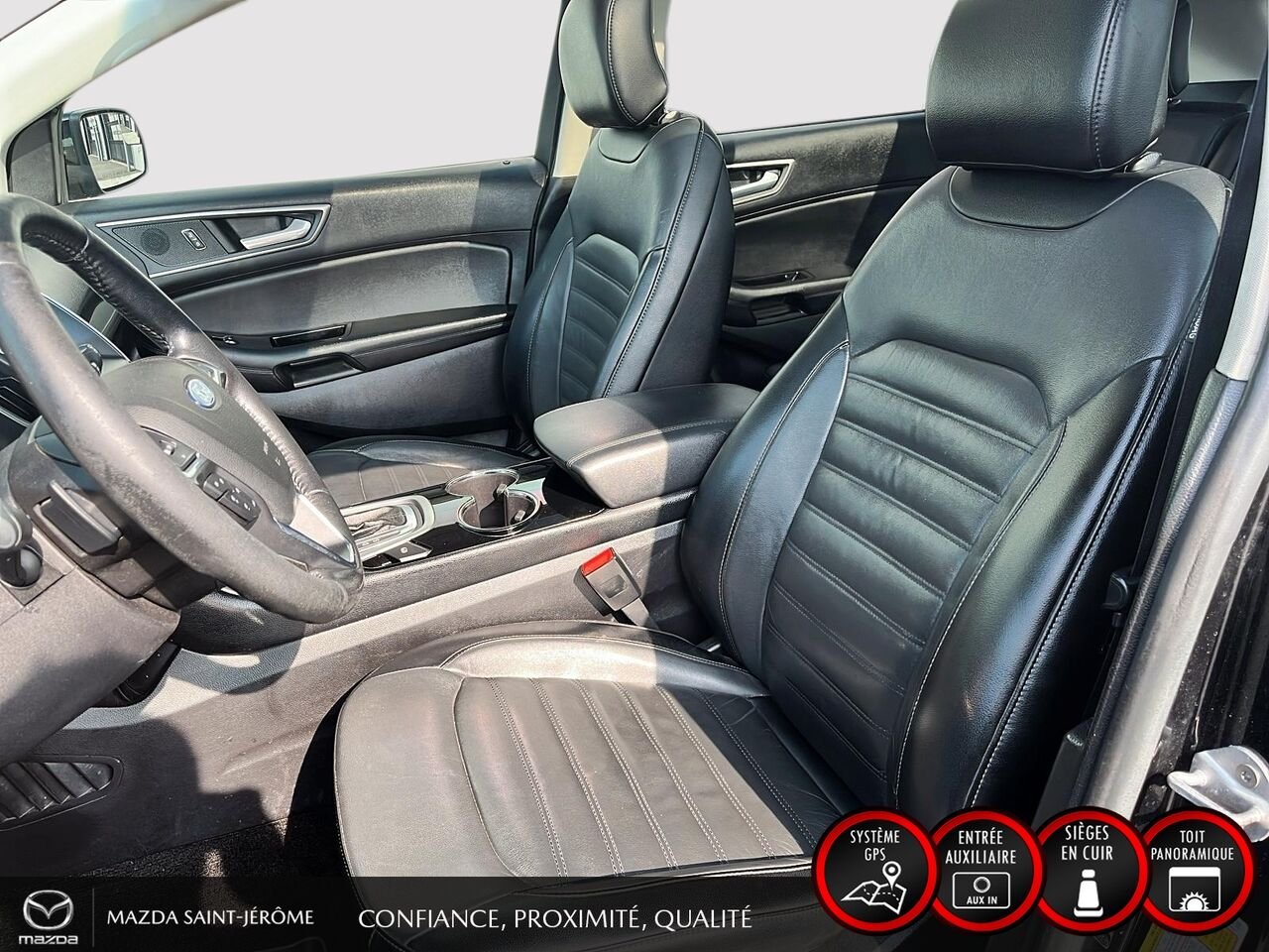 Ford Edge SEL | AWD | TOIT PANORAMIQUE | CUIR | 2018 Noir Saint-Jérôme - photo #17