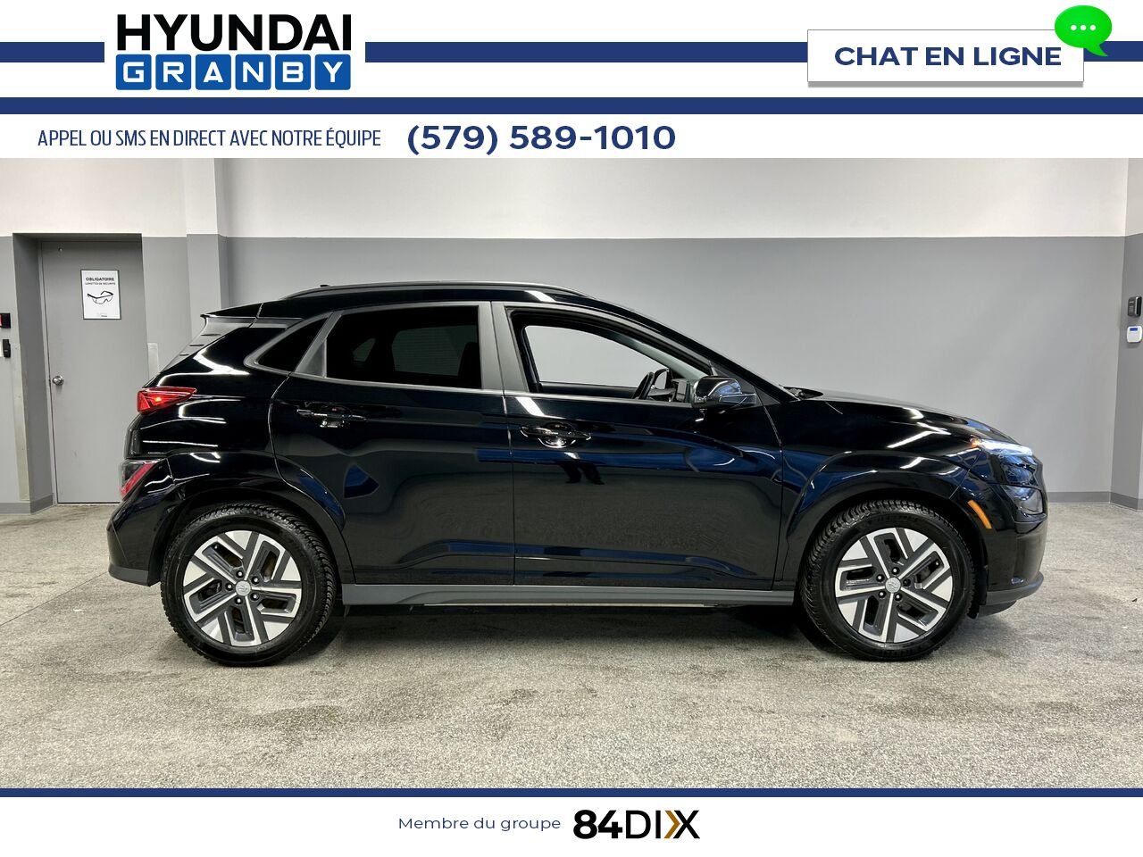 Hyundai Kona électrique 2023 Noir Granby - photo #7