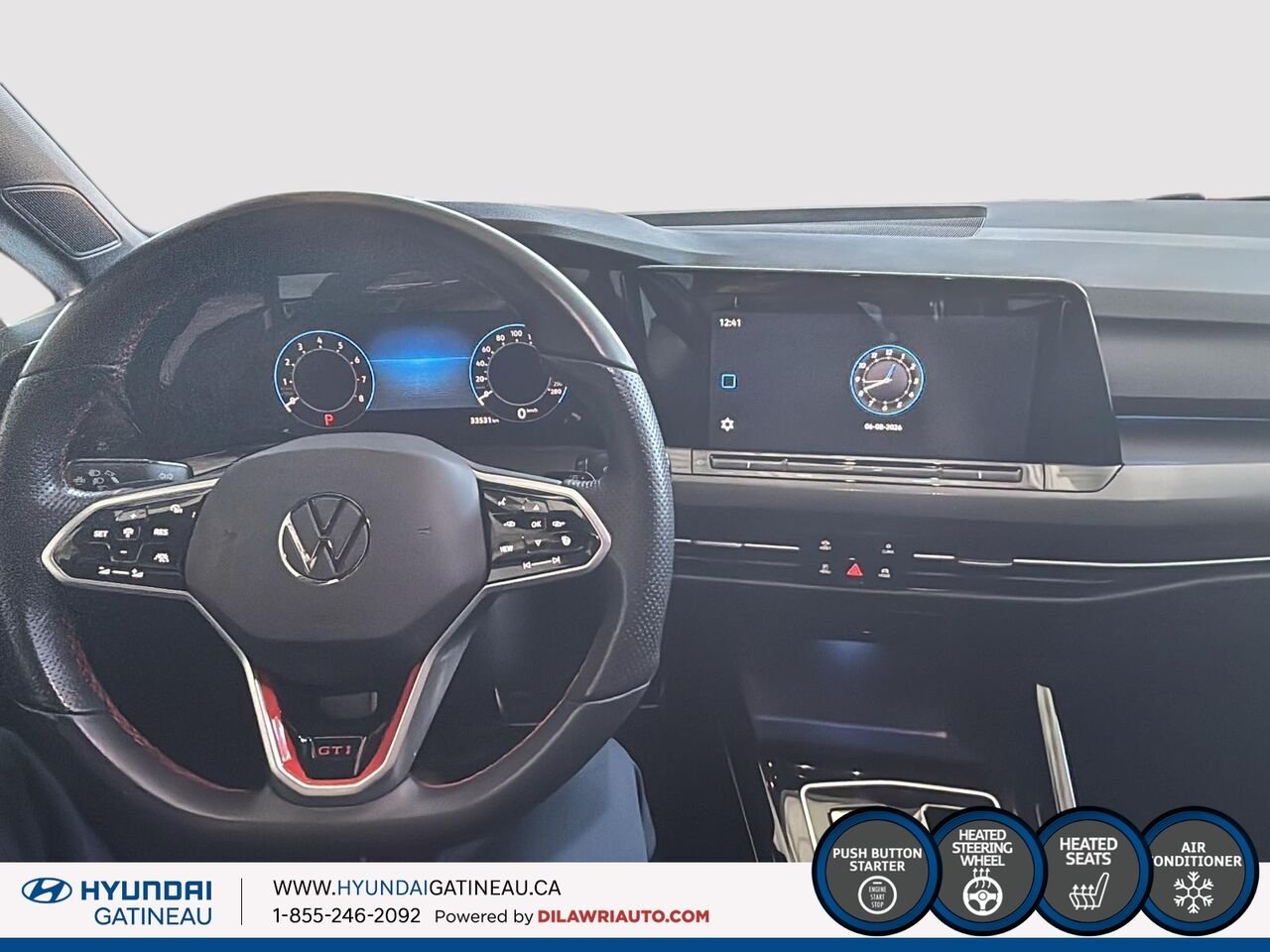 Volkswagen Golf GTI Autobahn*** DSG , SIEGES CHAUFFANTS , PNEUX ETE ET HIVER *** 2024 Gris Ottawa & Gatineau - photo #8