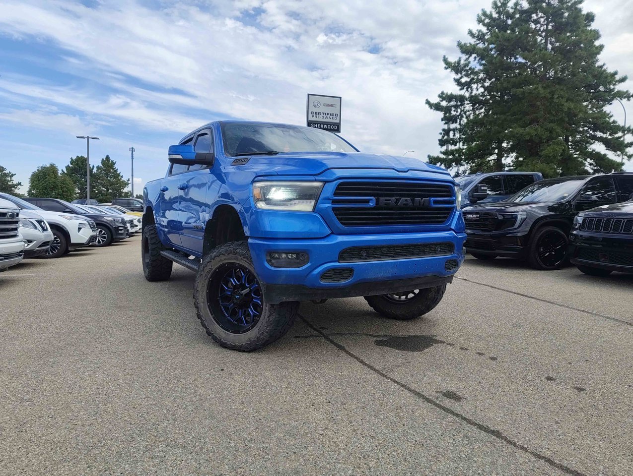 2021 Ram 1500 Sport 4x4 Crew Cab 5'7 Box Blue Sherwood Park - photo #1