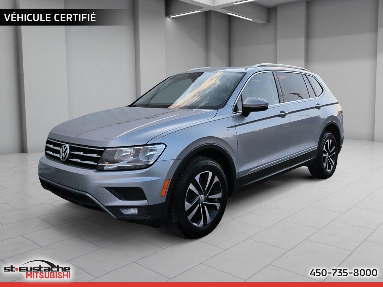 Volkswagen Tiguan-UNITED-TOIT PANO-BANC CHAUFF-AWD-TURBO 2021 Gris Saint-Eustache - photo #0