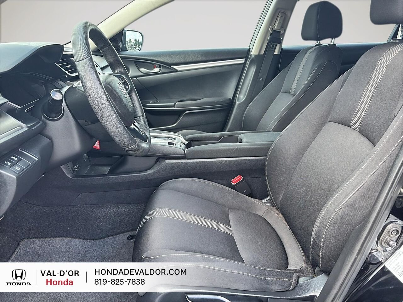 2019 Honda Civic Berline LX CVT Black Val-d'Or - photo #6