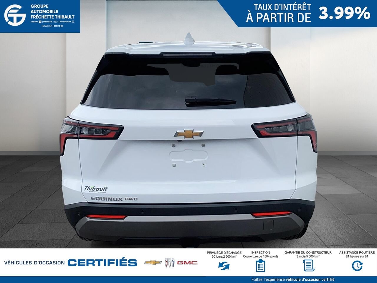 CHEVROLET EQUINOX LT 4 portes à transmission intégrale avec 2LT 2026 Blanc Montmagny - photo #2