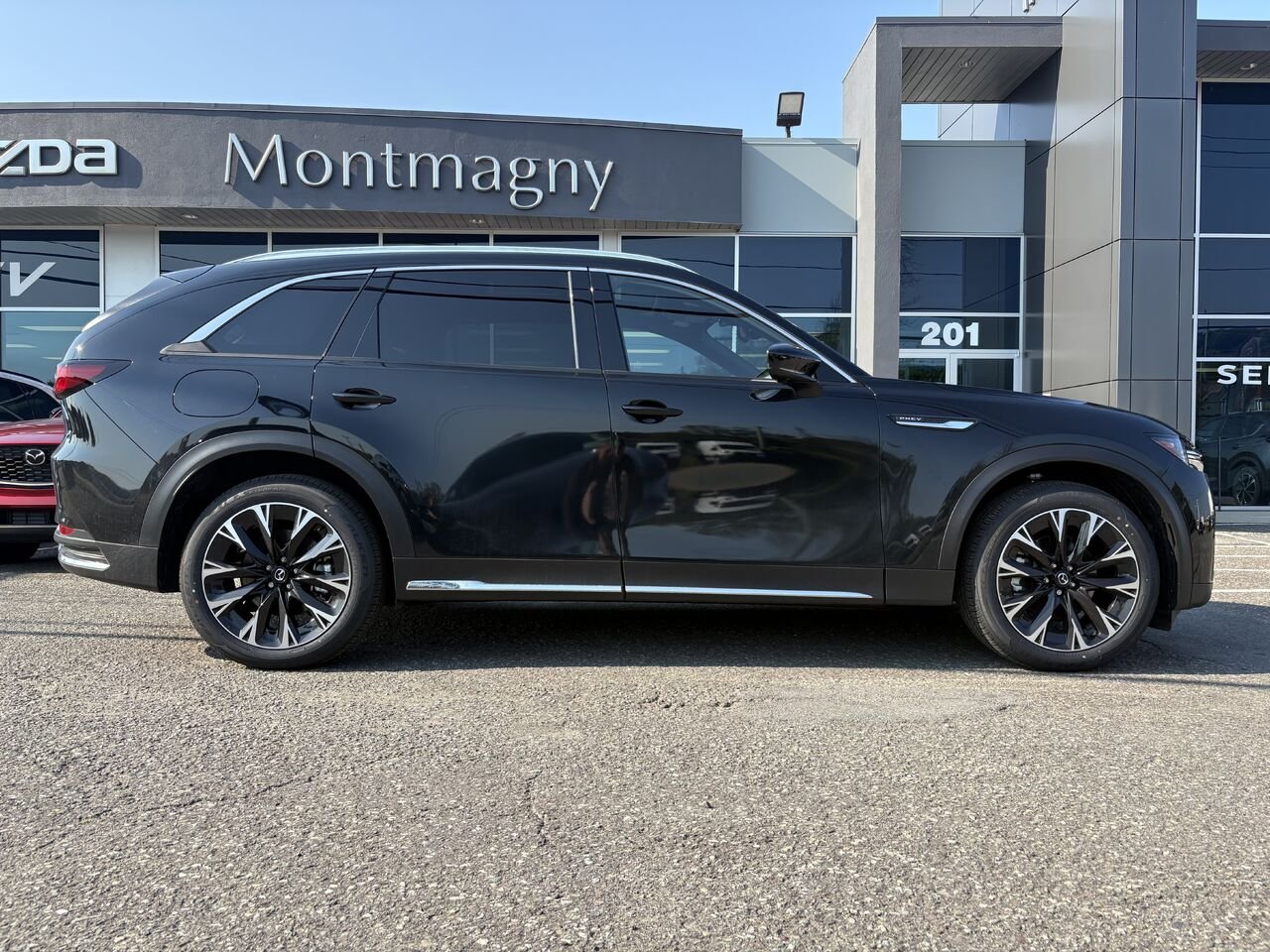 MAZDA CX-90 hybride rechargeable GT TI 2026 Noir de jais mica Montmagny - photo #2