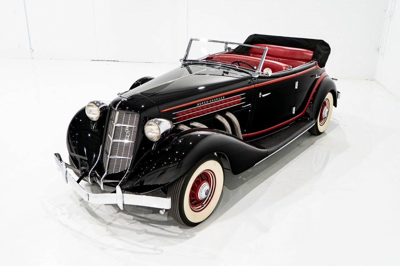 Auburn 851 Supercharge Phaeton **PRIX EN USD** 1935 Noir Montréal - photo #36