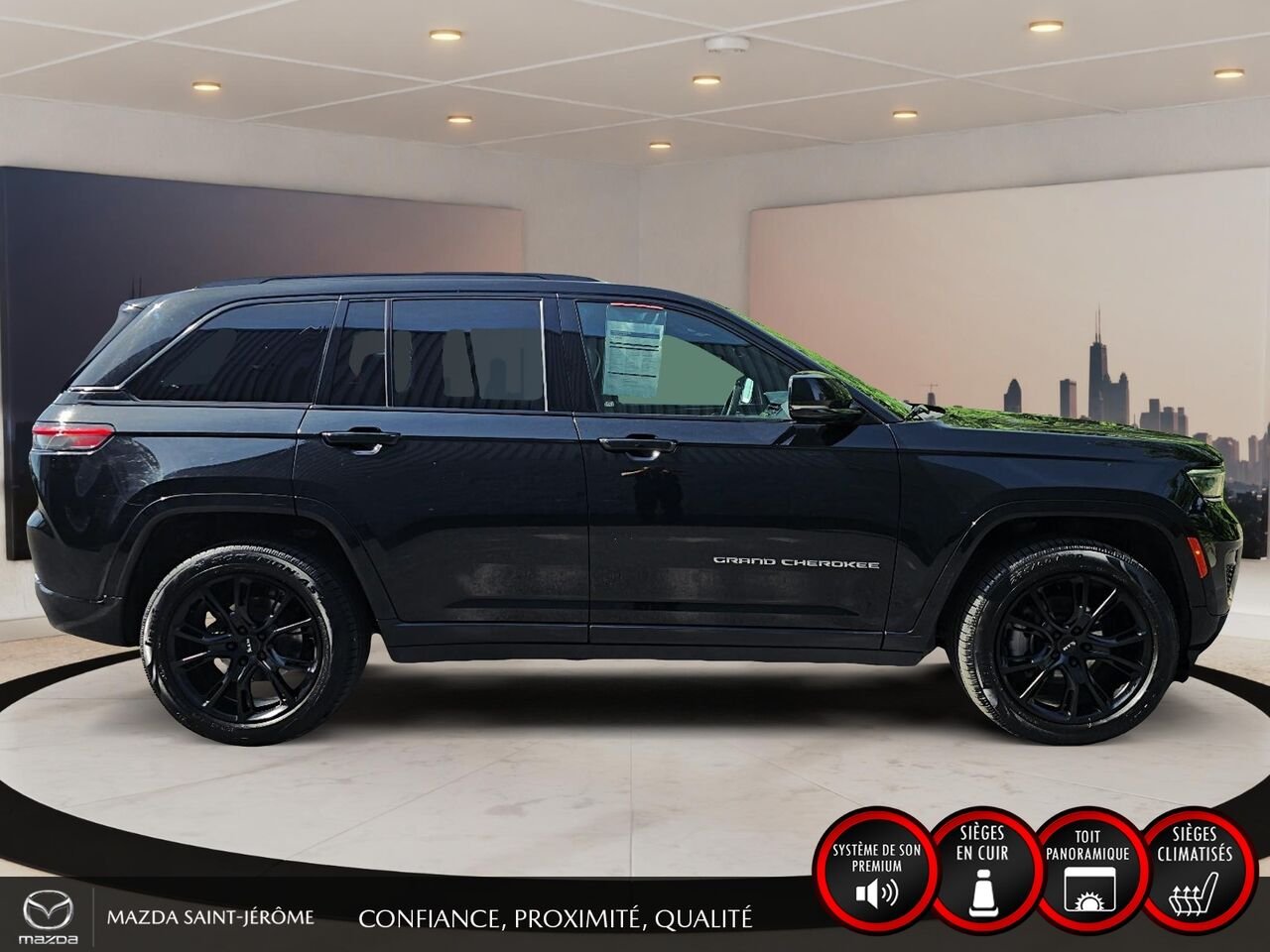 2023 Jeep Grand Cherokee Overland | TOIT PANORAMIQUE | AUDIO MCINTOSH | Black Saint-Jérôme - photo #4