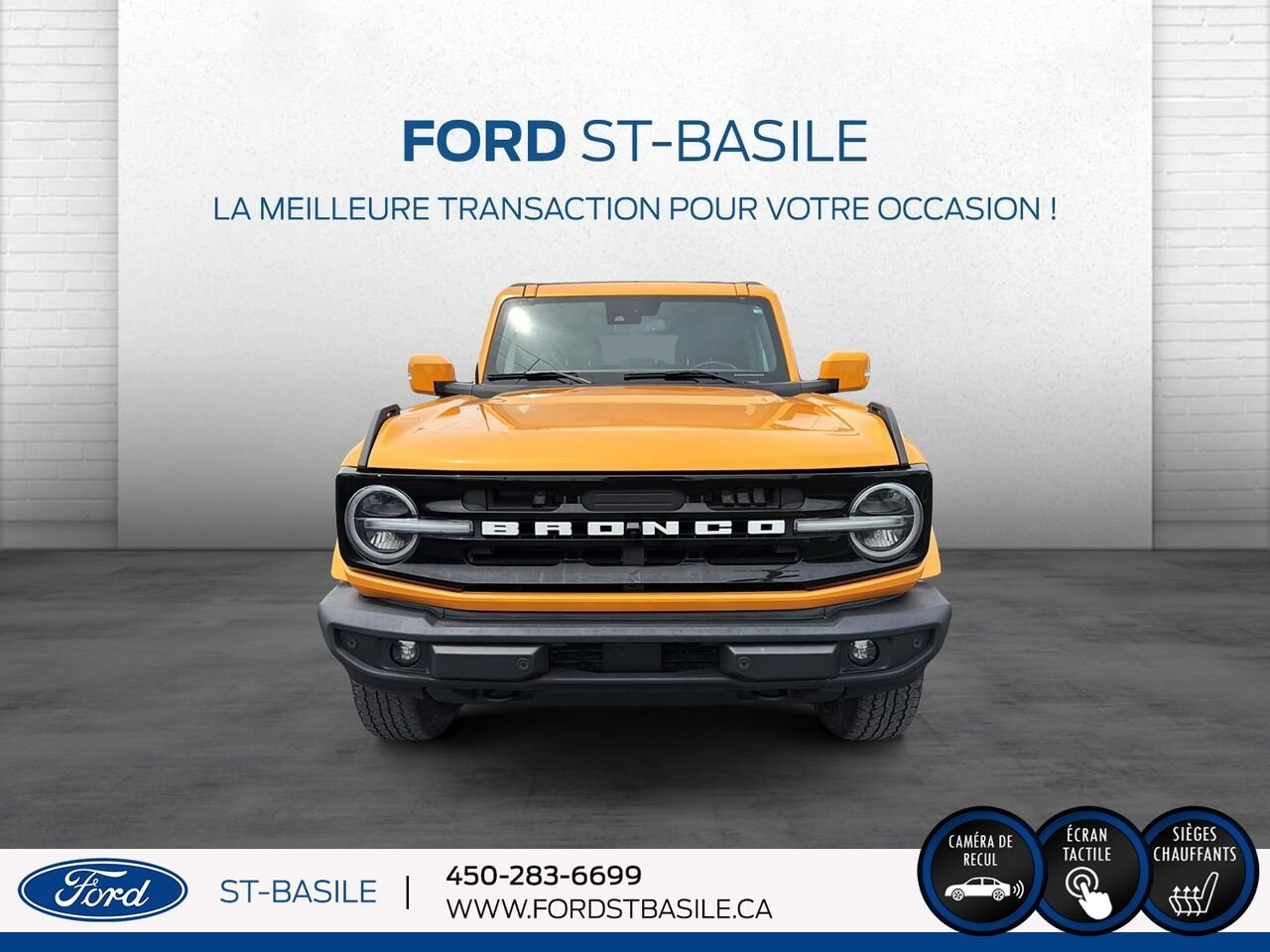 2022 Ford Bronco Orange Saint-Basile-le-Grand - photo #10