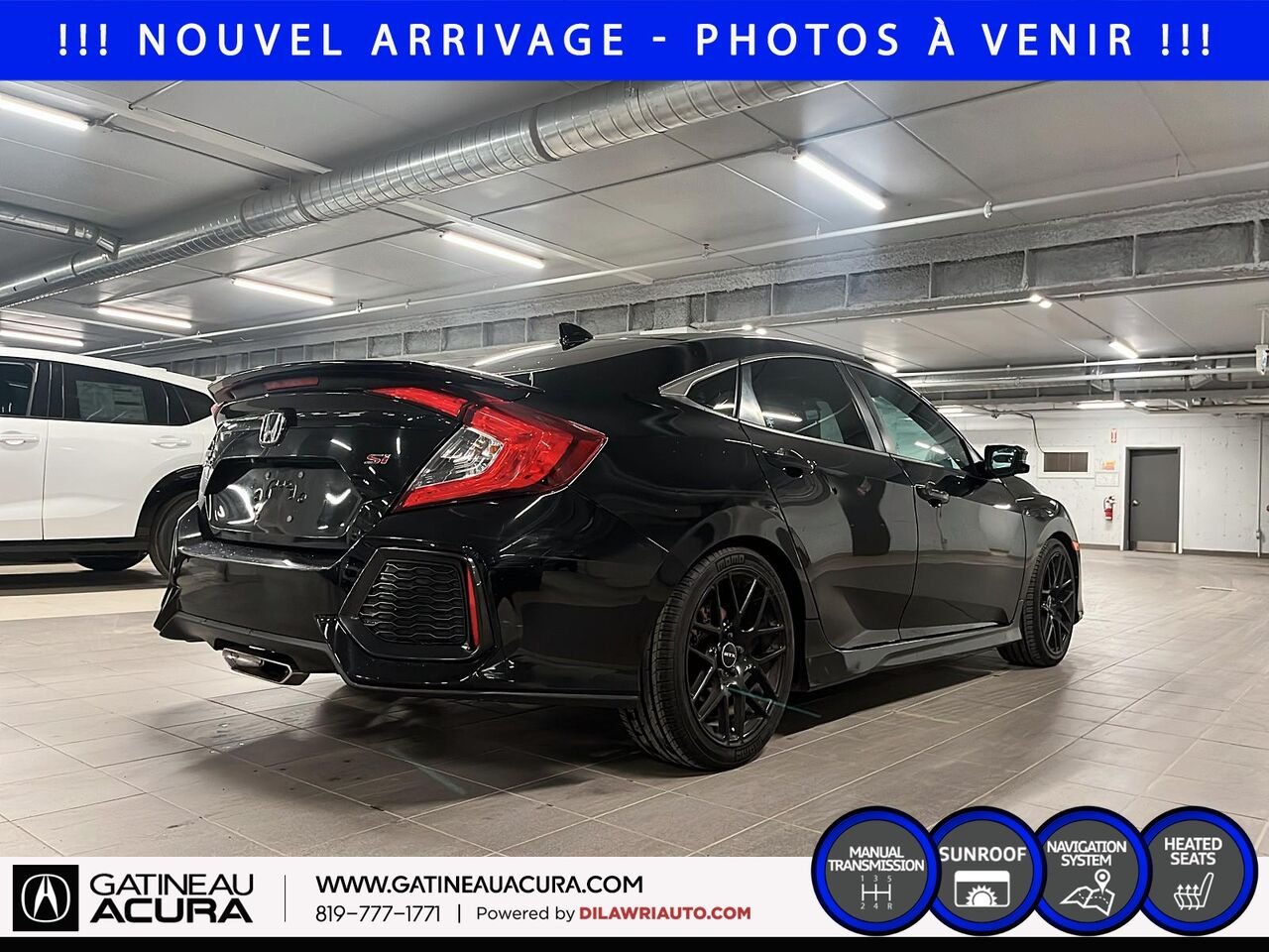 Honda Civic SI 2019 Noir Ottawa & Gatineau - photo #4