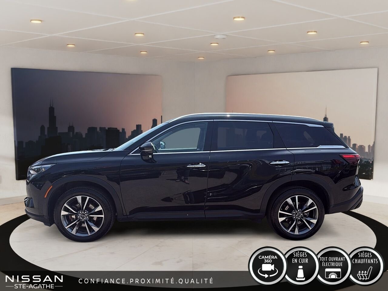 2024 INFINITI QX60 LUXE | AWD | TOIT PANORAMIQUE | 7 PLACES | Black Saint-Jérôme - photo #5