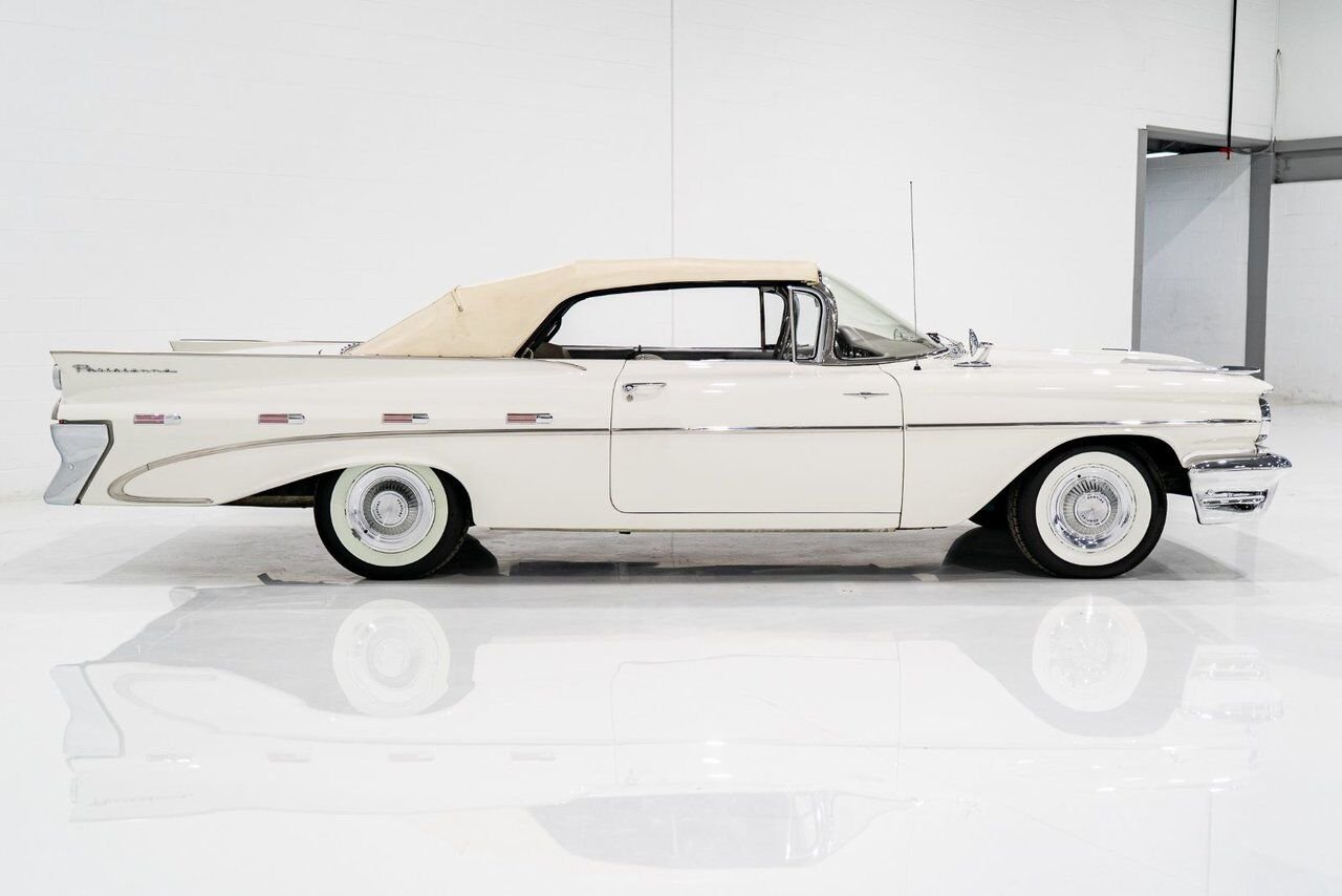 Pontiac PARISIENNE **PRIX EN USD** Fully restored with 261cu.in. and GM built sheet 1959 Blanc Montréal - photo #51