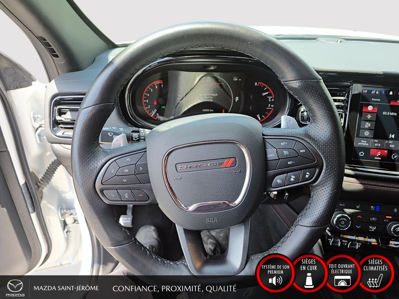 2025 Dodge Durango R/T | BLACK TOP | GROUPE REMORQUAGE | TOIT OUVRANT | White Saint-Jérôme - photo #14