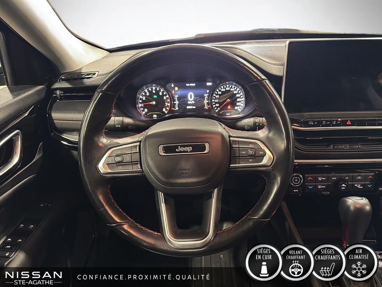 2022 Jeep Compass Trailhawk | 4X4 | VOLANT CHAUFFANT | ATTELAGE | CAMÉRA DE RECUL Grey Saint-Jérôme - photo #10