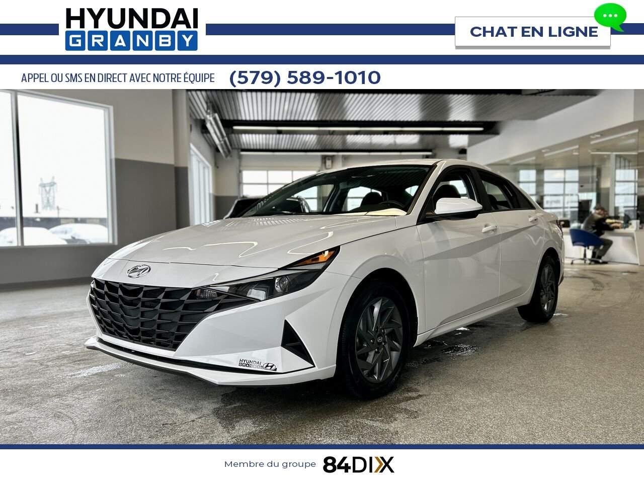 Hyundai Elantra 2023 Blanc Granby - photo #3