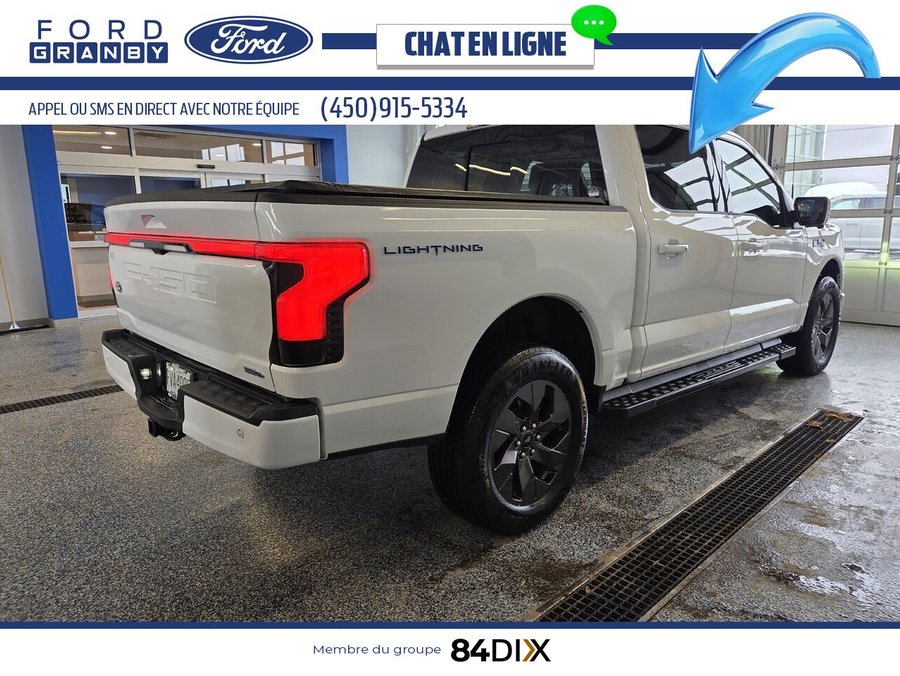 2025 Ford F-150 LIGHTNING LARIAT, CUIR, TOIT White