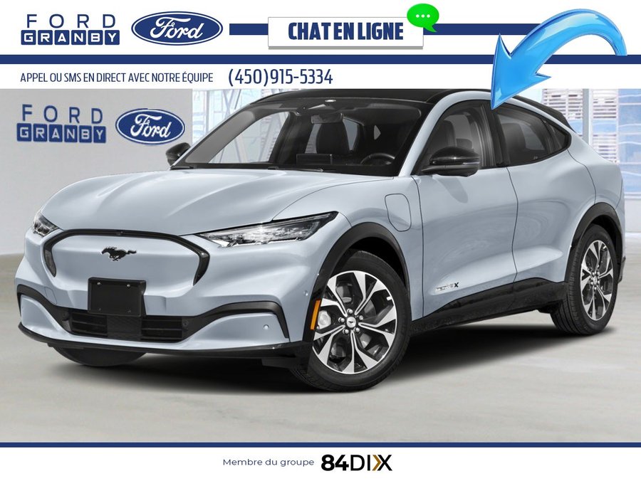 Ford Mustang Mach-E Haut de gamme TI 2025 Gris glacier métallisé trois couches