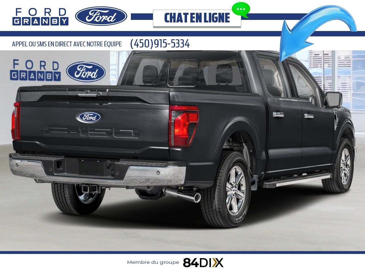 2025 Ford F-150 Agate Black Metallic Granby - photo #2