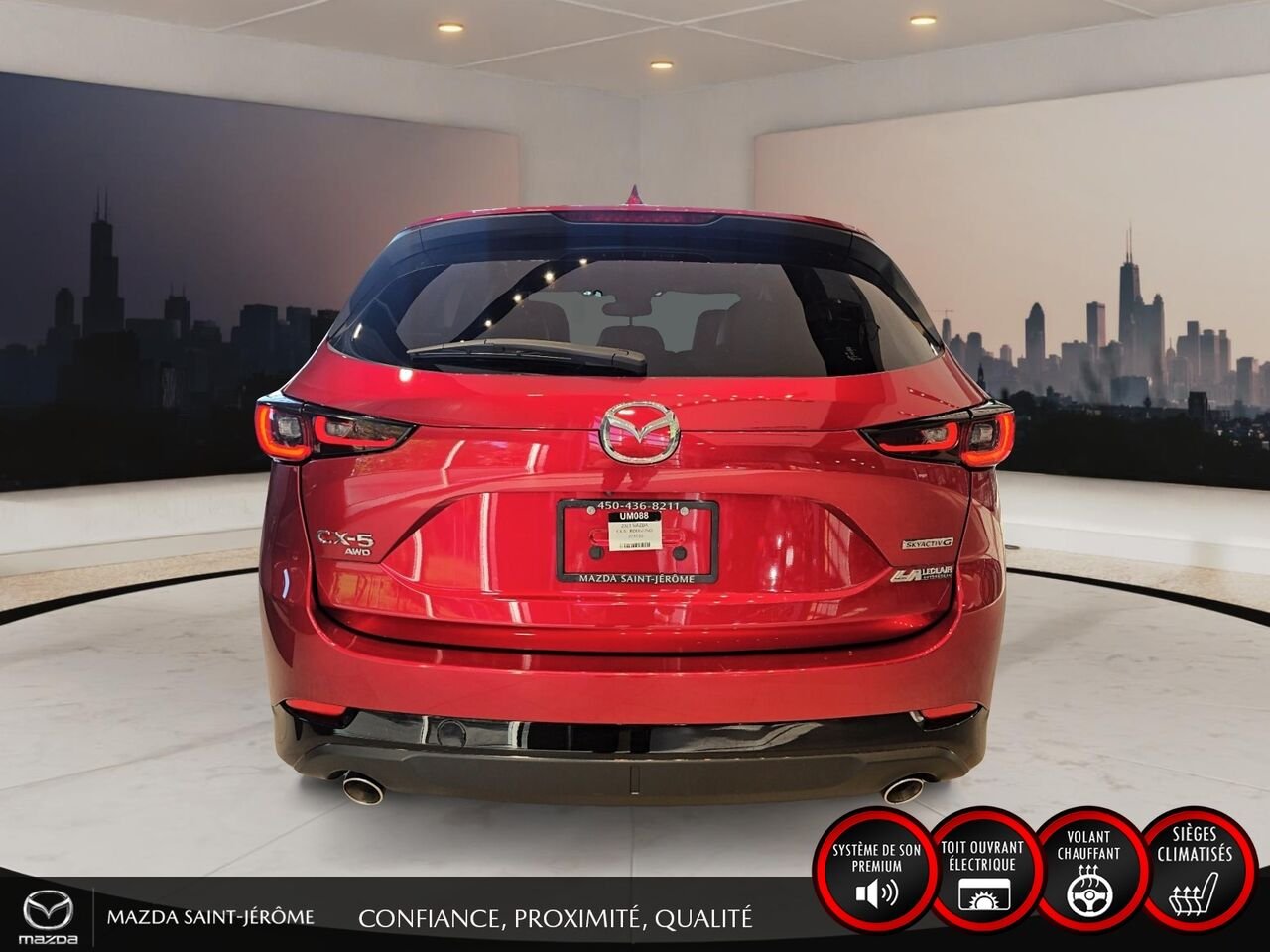2023 Mazda CX-5 SPORT | CUIR | TOIT OUVRANT | AWD Red Saint-Jérôme - photo #6