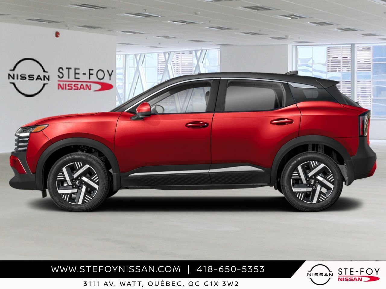 2026 NISSAN Kicks Scarlet Ember Tintcoat/Super Black Ste-Foy - photo #2