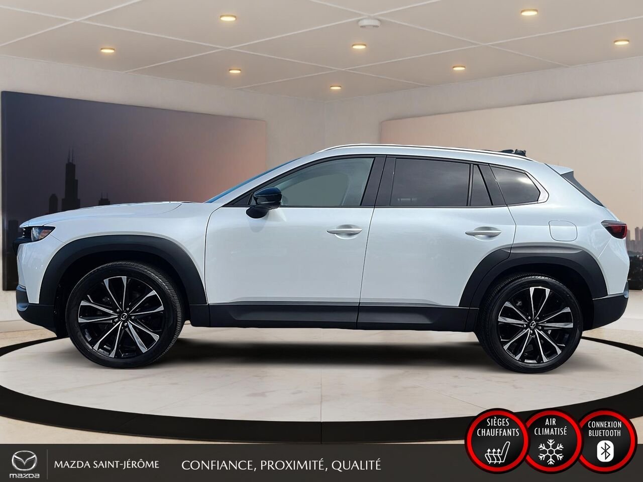 Mazda CX-50 GT | TOIT PANORAMIQUE | CUIR BRUN | AWD | 2025 Blanc Saint-Jérôme - photo #10