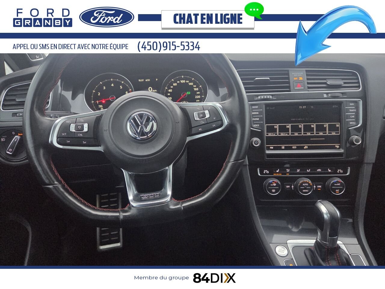 Volkswagen Golf GTI 2016 Blanc Granby - photo #9