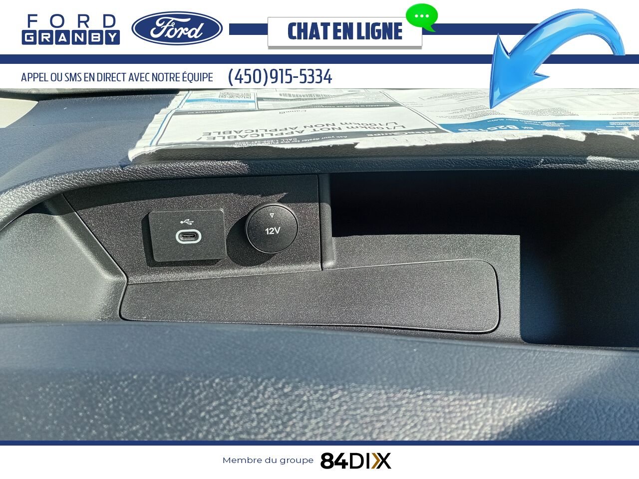 Ford E-TRANSIT FOURGONNETTE UTILITAIRE 2024 Blanc Granby - photo #16