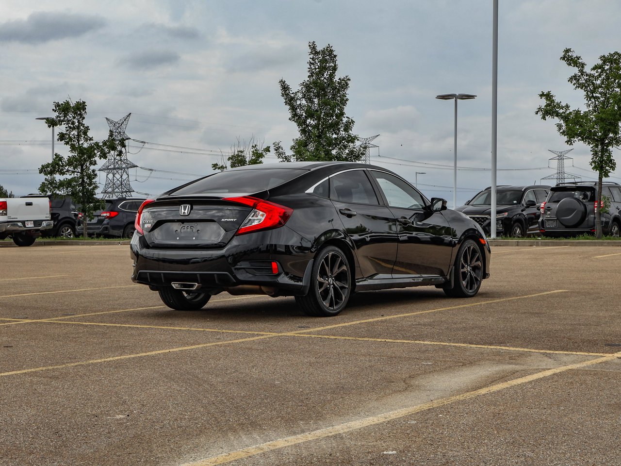 2021 Honda Civic Sedan Sport CVT Black Sherwood Park - photo #7