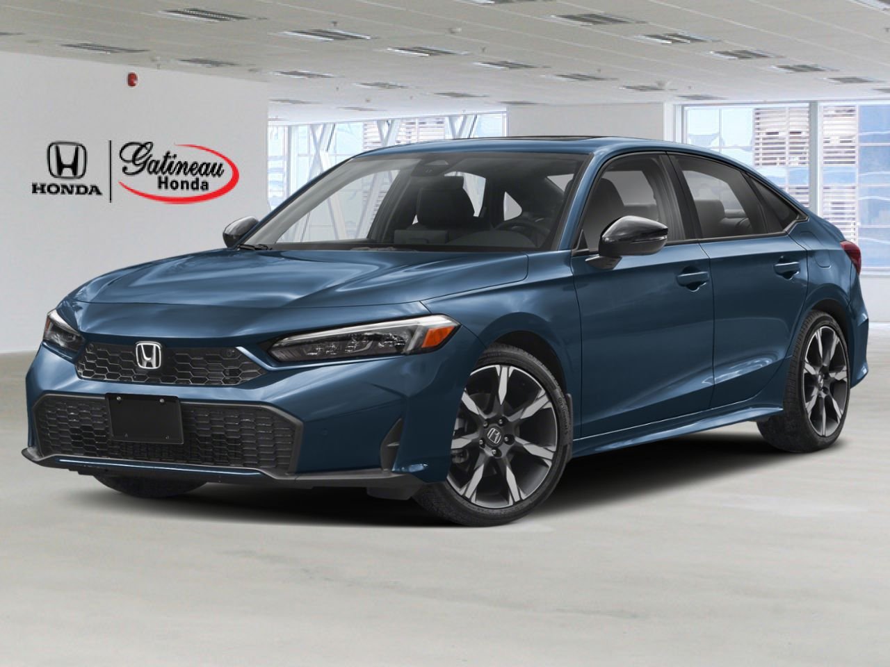 2026 Honda Civic hybride berline Sport Touring eCVT BLEU OCÉANIQUE NACRÉ (B-645P)-NOIR Gatineau - photo #0