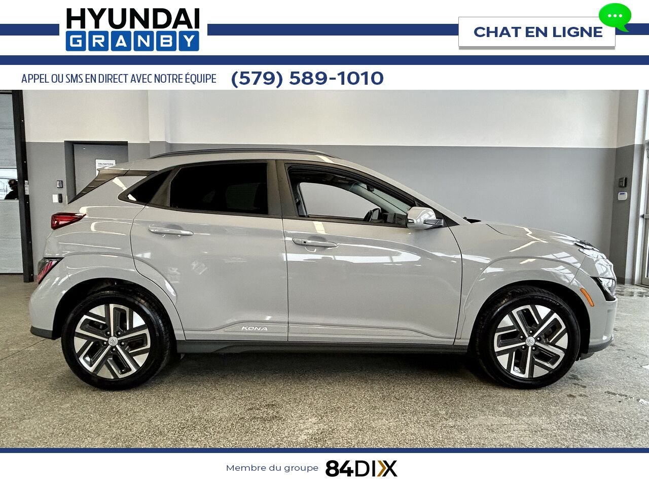 Hyundai Kona électrique 2023 Gris Granby - photo #7