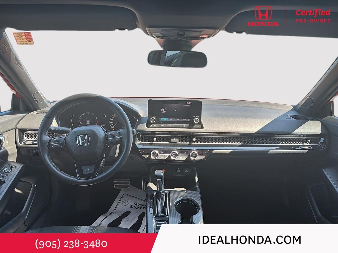 2023 Honda Civic Sedan SPORT CVT Red Mississauga - photo #18