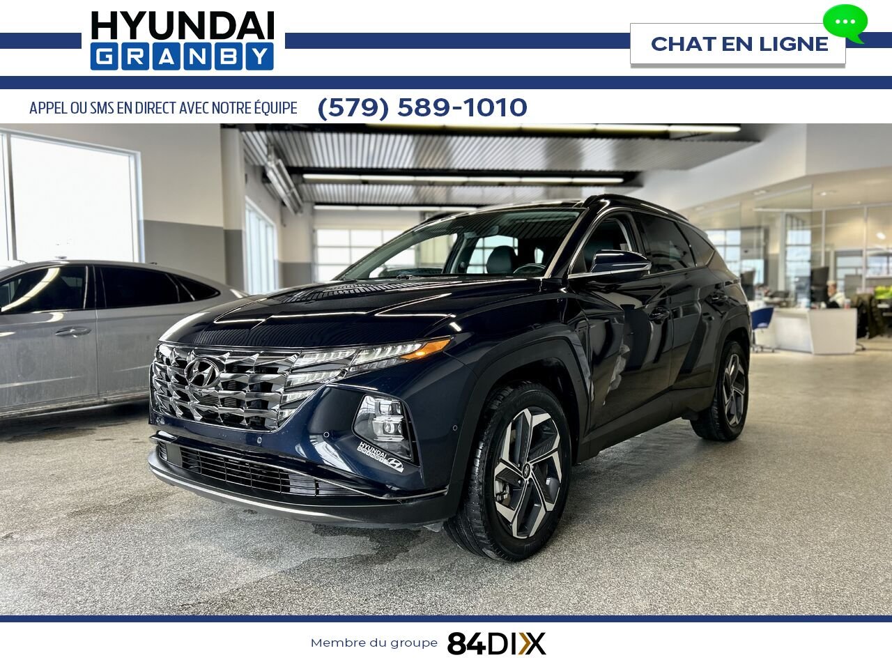 Hyundai Tucson hybride rechargeable 2024 Bleu Granby - photo #3