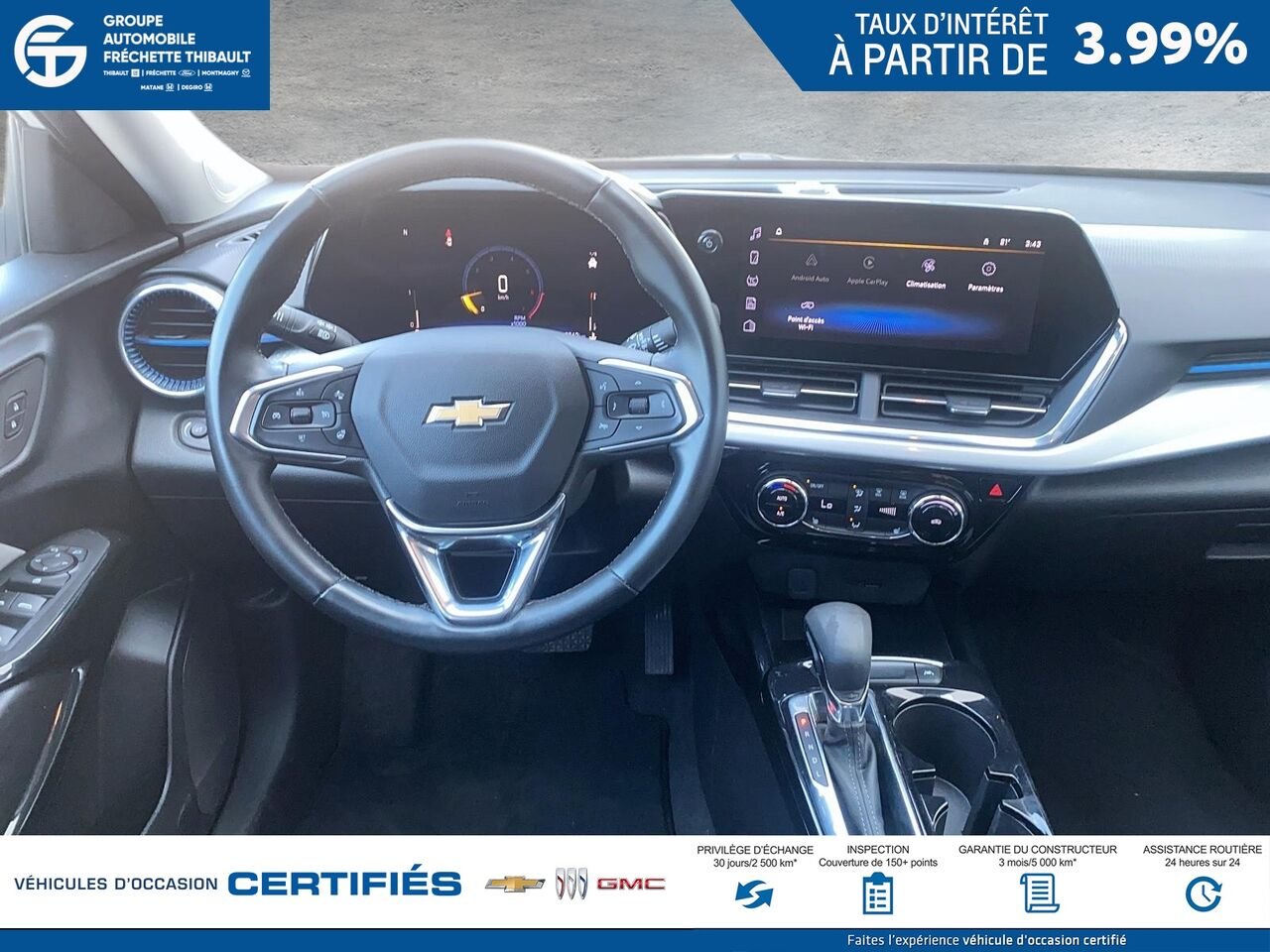 CHEVROLET TRAX Traction avant 4 portes LT 2025 Blanc Montmagny - photo #8