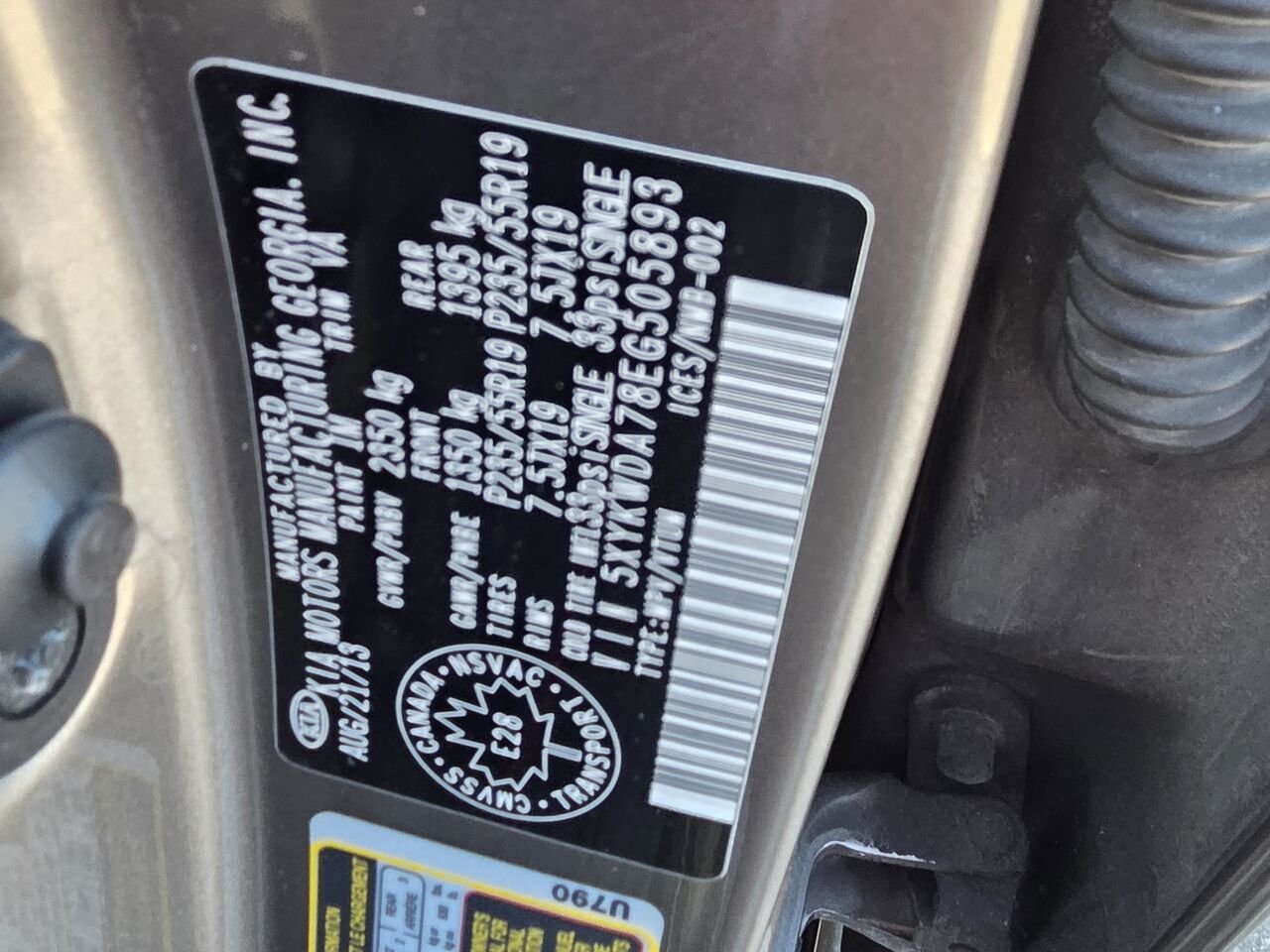 2014 Kia Sorento Silver  - photo #18