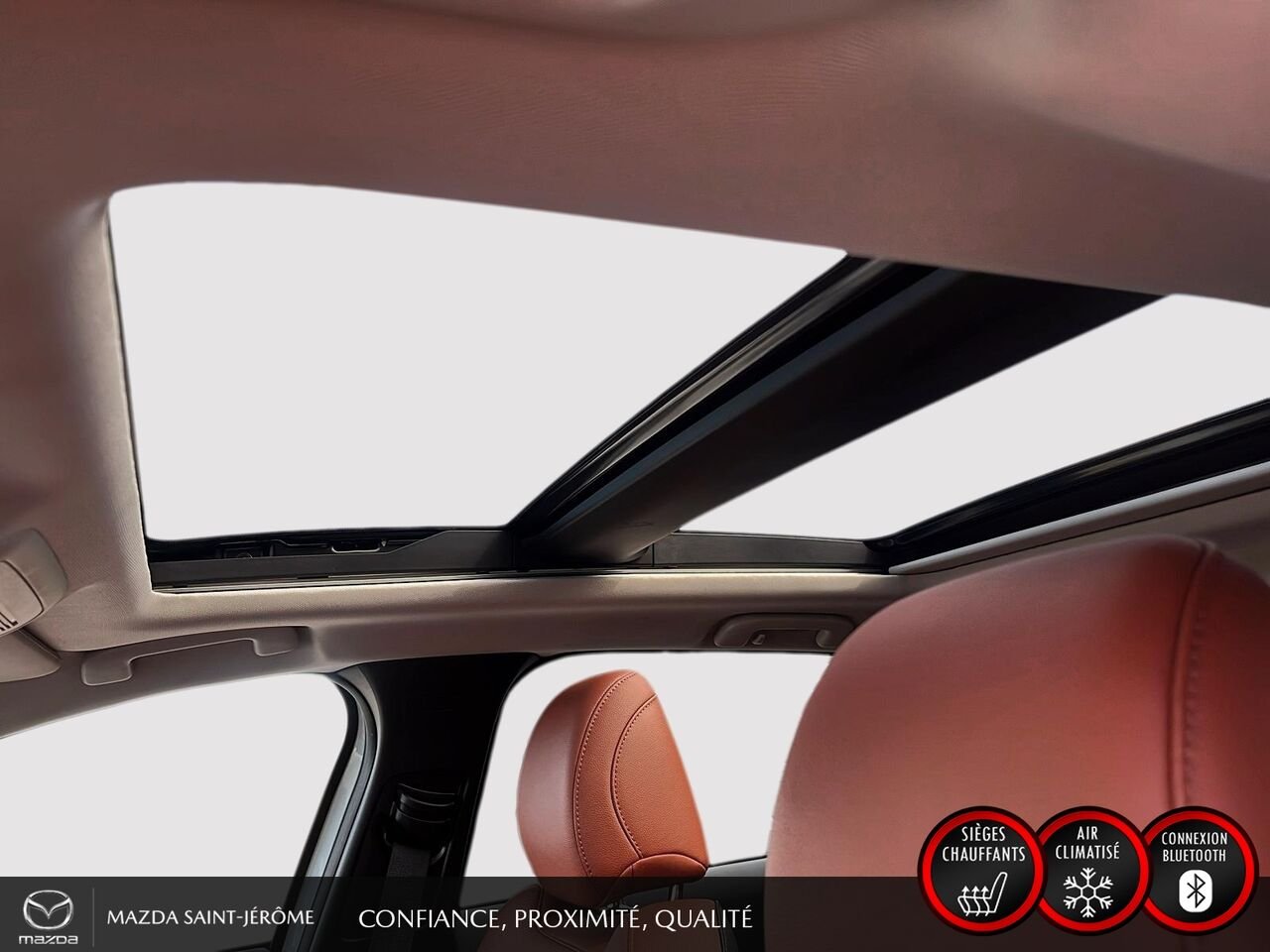 Mazda CX-50 GT | TOIT PANORAMIQUE | CUIR BRUN | AWD | 2025 Blanc Saint-Jérôme - photo #18