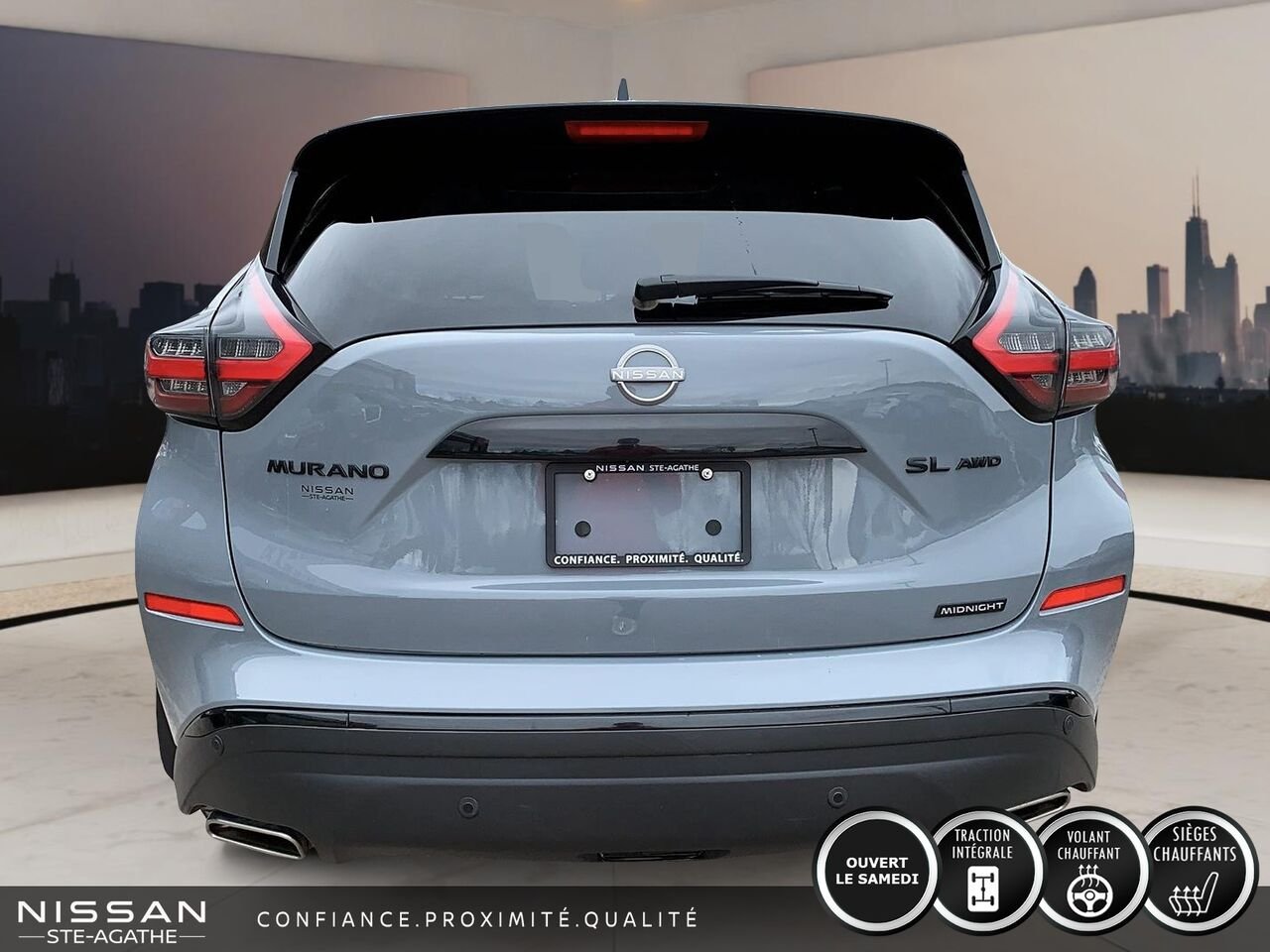 Nissan Murano MIDNIGHT | AWD | NAVIGATION | CUIR | TOIT | PANO | 2023 Gris Saint-Jérôme - photo #3