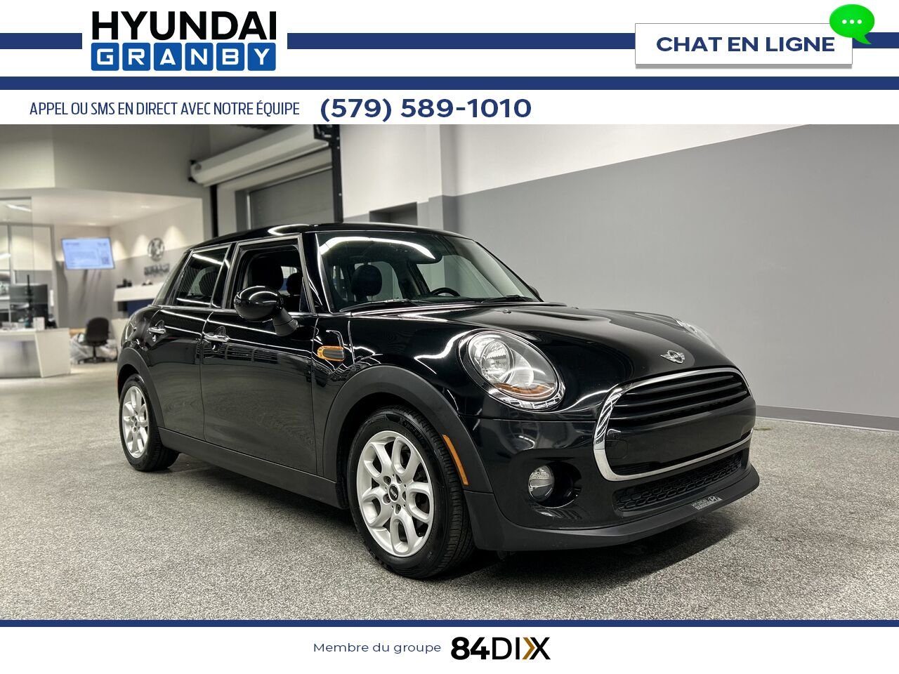 MINI Cooper toit rigide 5 portes 2016 Noir Granby - photo #0