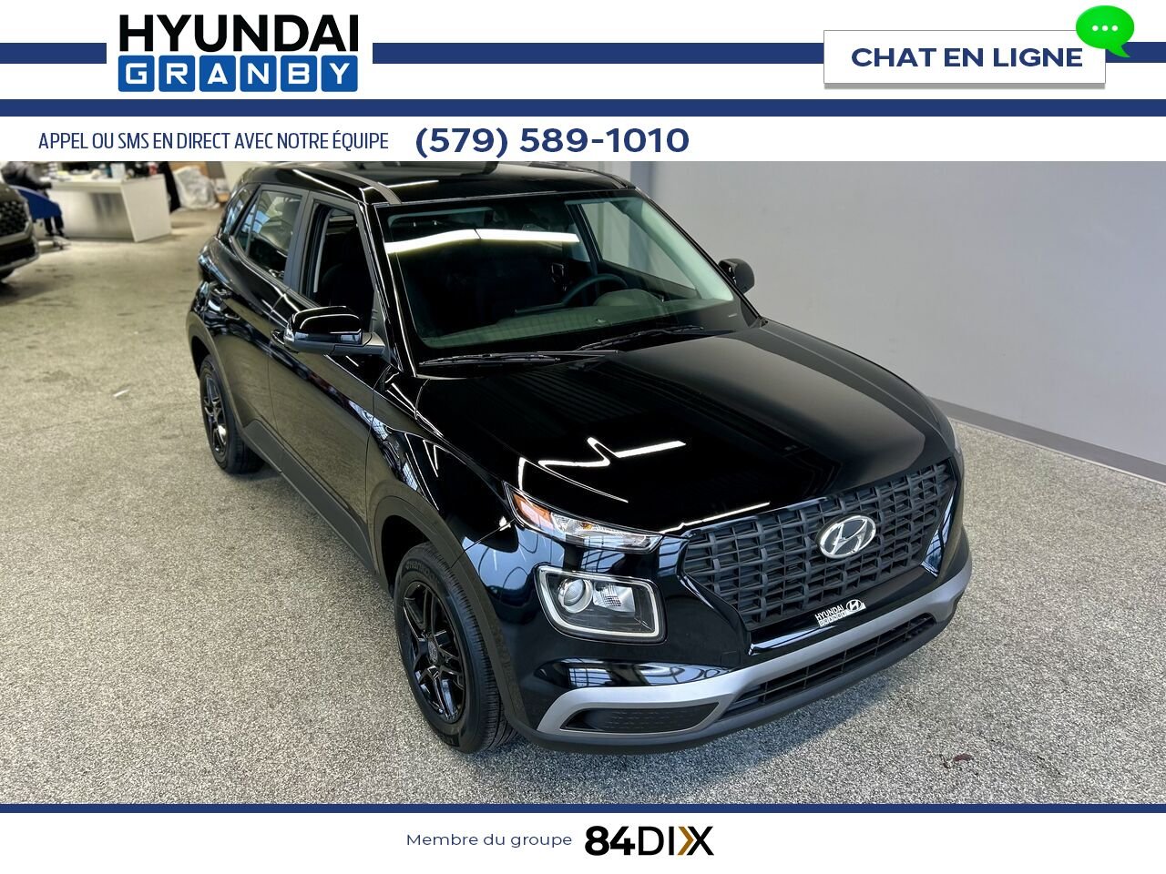 2024 Hyundai Venue Black Granby - photo #1