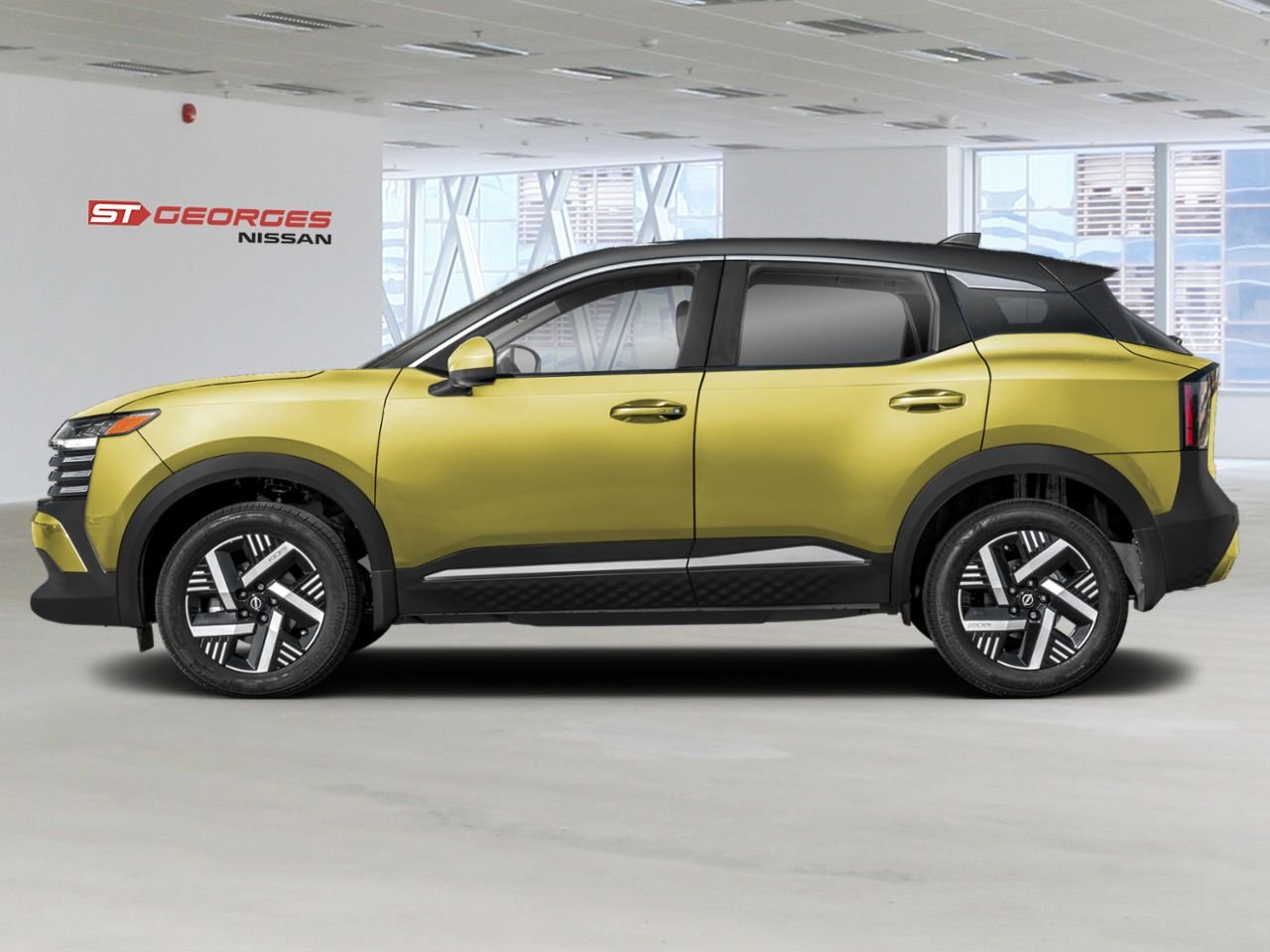 NISSAN Kicks 2026 Jaune yuzu métallisé/Noir intense Saint-Georges - photo #2