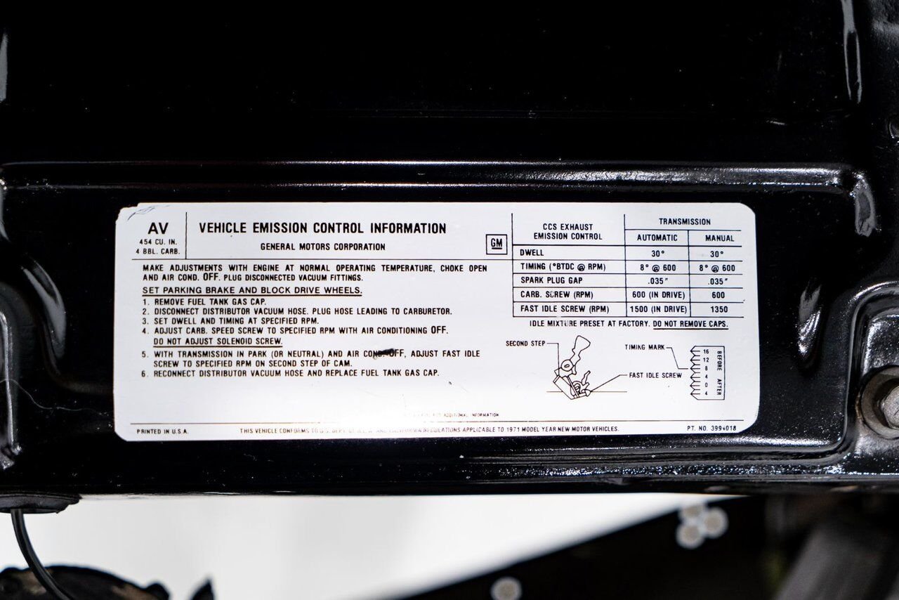 Chevrolet Chevelle SS Matching numbers 454 LS5 4-speed 1971 Vert Montréal - photo #67