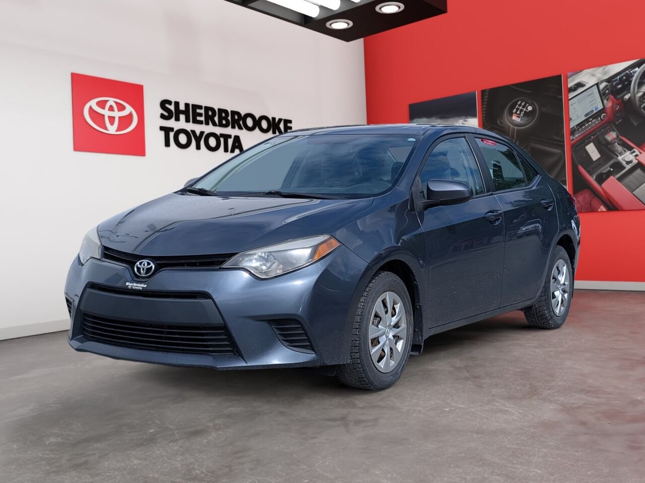 2014 Toyota Corolla 2T1BURHEXEC047051 Blue Sherbrooke - photo #0