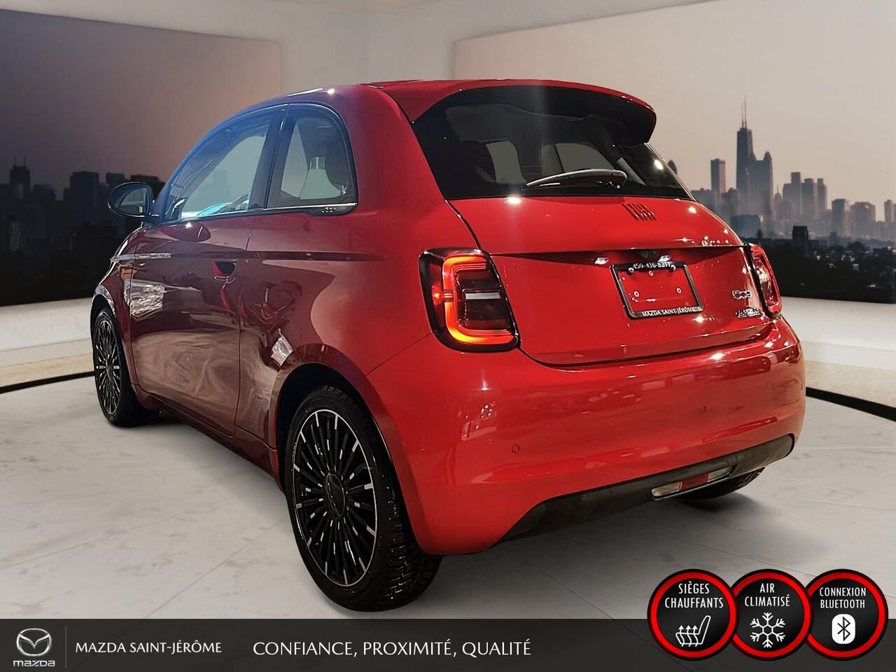 FIAT 500e Édition (RED) | CLEAN CARFAX | 2024 Rouge Saint-Jérôme - photo #9